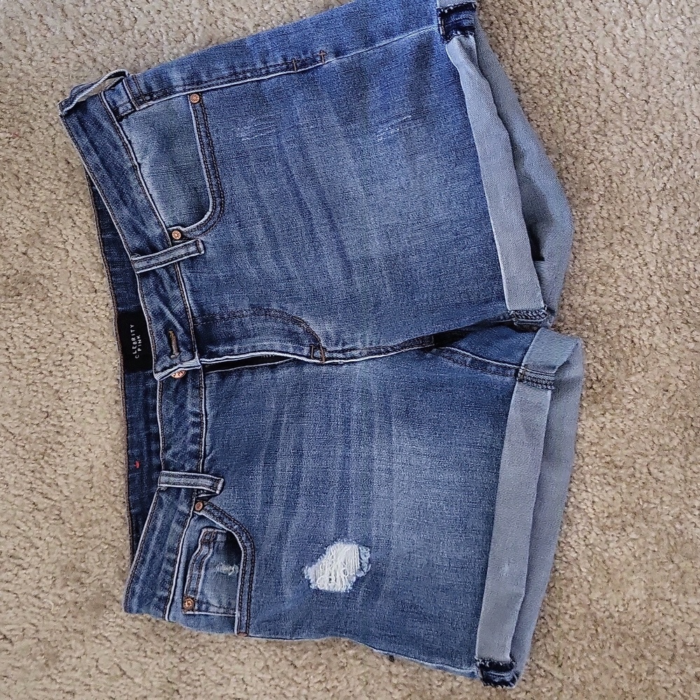 Celebrity Pink Ripped Jean Shorts